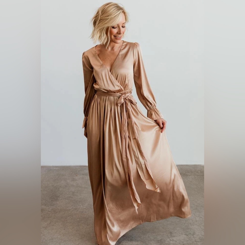 NWT Holly Satin Maxi Dress